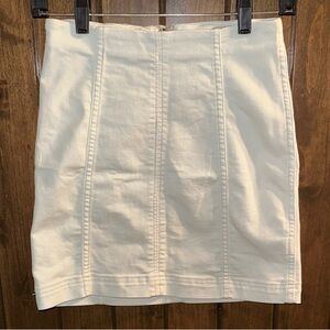 Free People Off-White Pencil Skirt